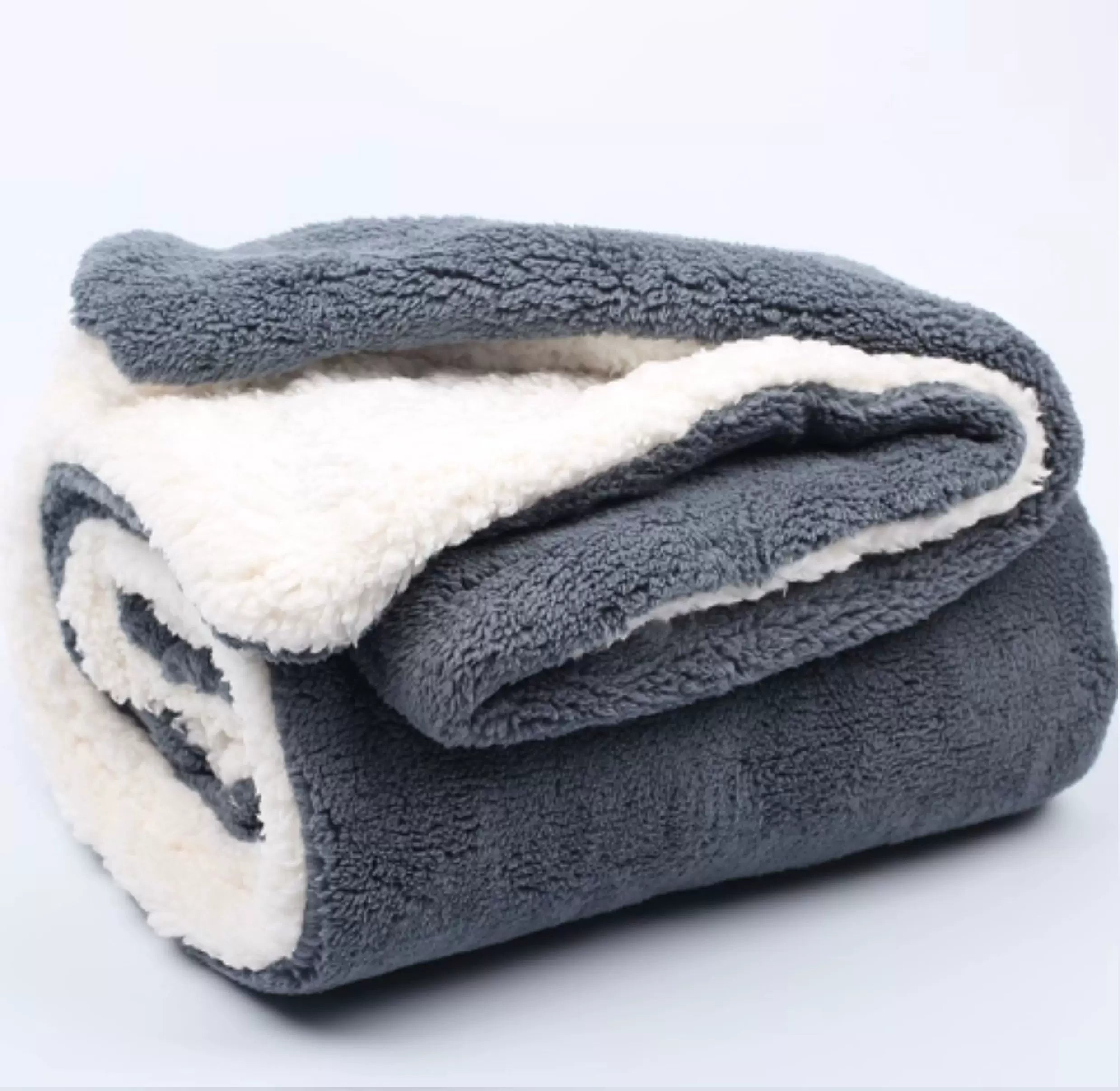 The Amberest Cloud-Soft Throw: Dual-Layer Sherpa & Taffeta Blanket
